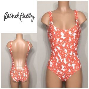 Rachel Pally one piece orange & white swimsuit.New